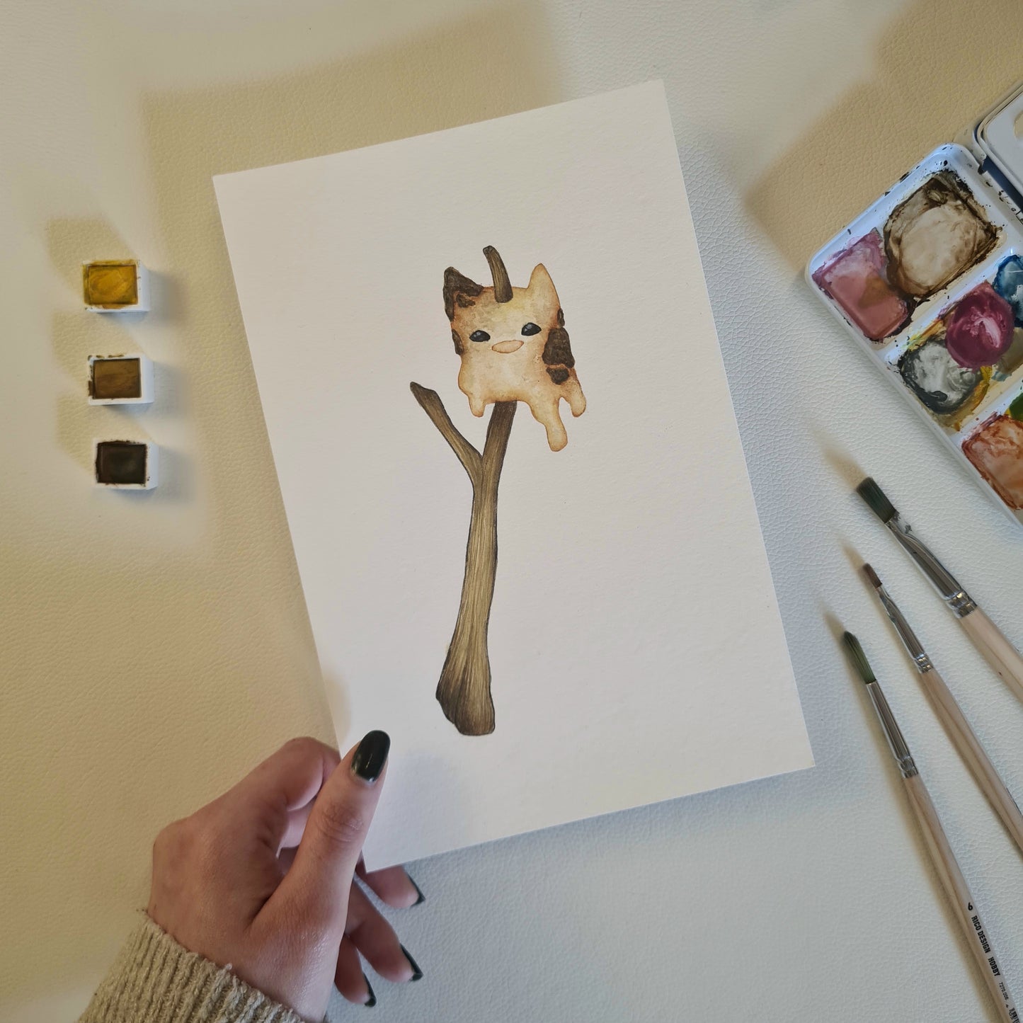 Original Aquarell - Marshmiaulow