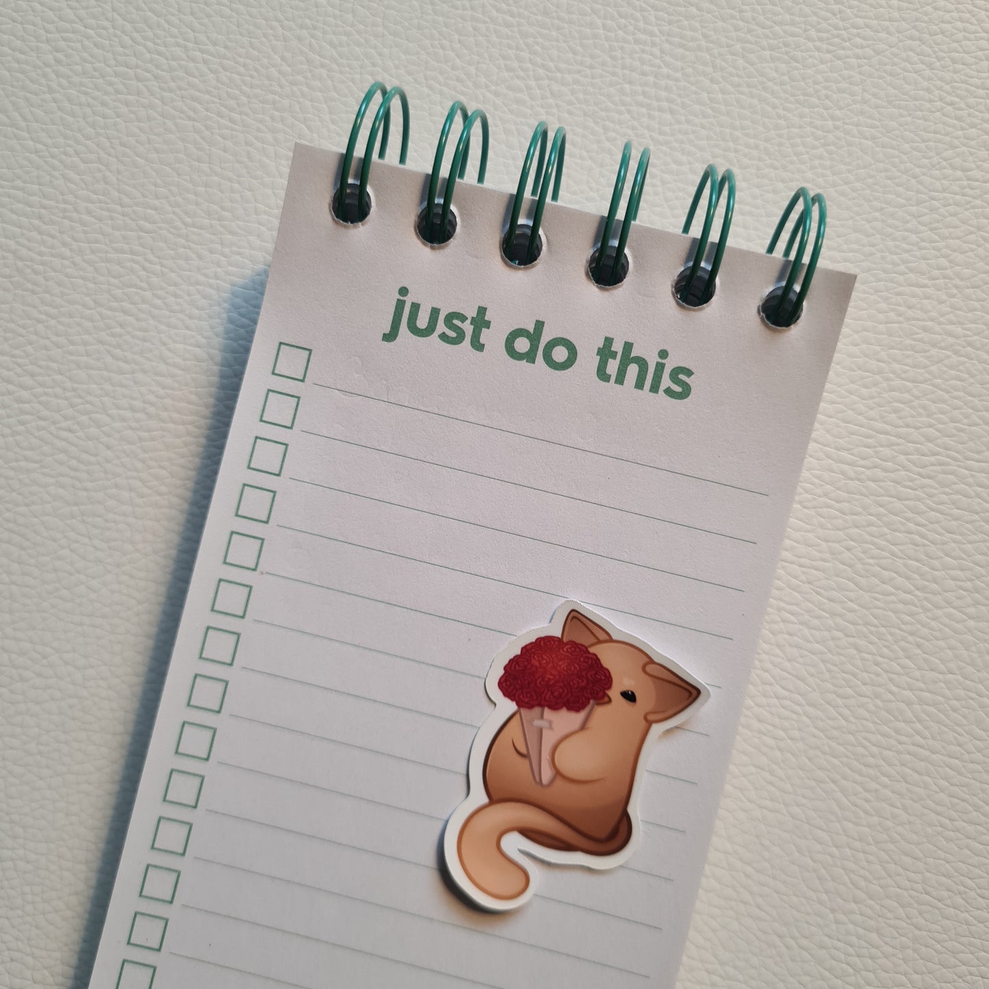 Bloob Katze Sticker - Rosenstrauß