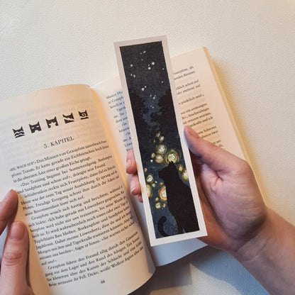 Lesezeichen Nacht-Katze