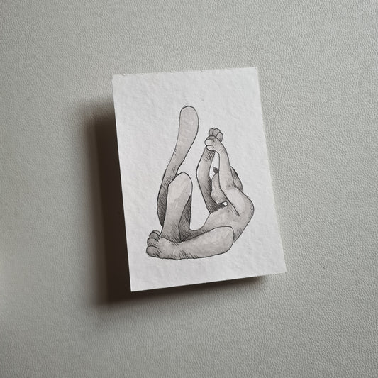 Original Ink Zeichnungen - Freier Fall