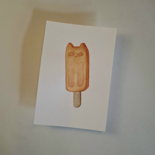 Original Aquarell - MiezEis