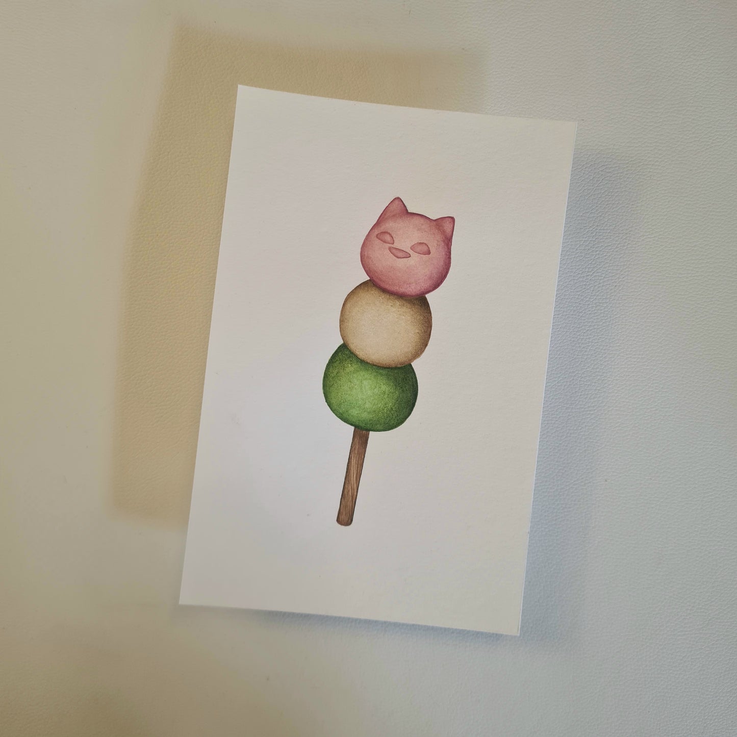 Original Aquarell - Hanamiau Dango