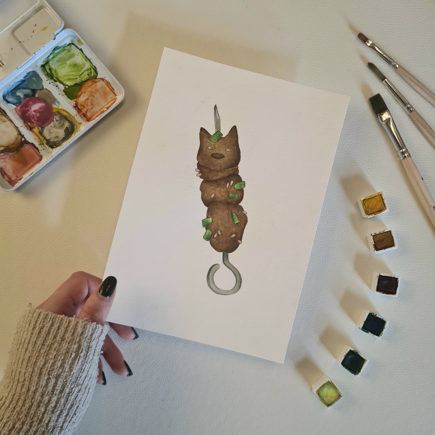 Original Aquarell - Schnurray