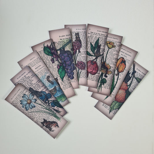Lesezeichen Set - AquarellNatur Katzen
