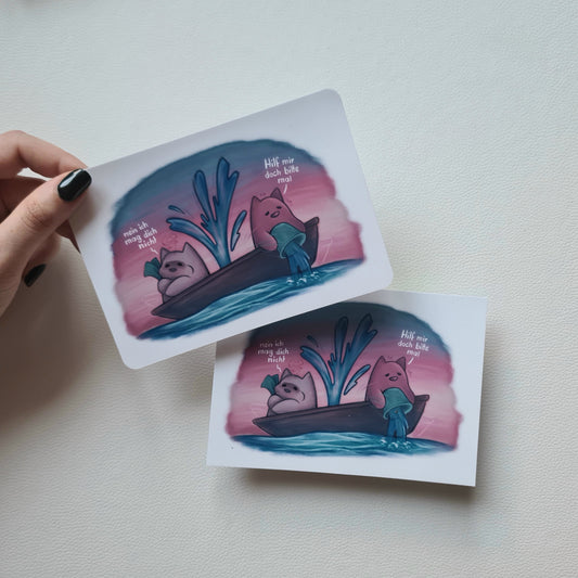 Kunstdruck - in einem Boot