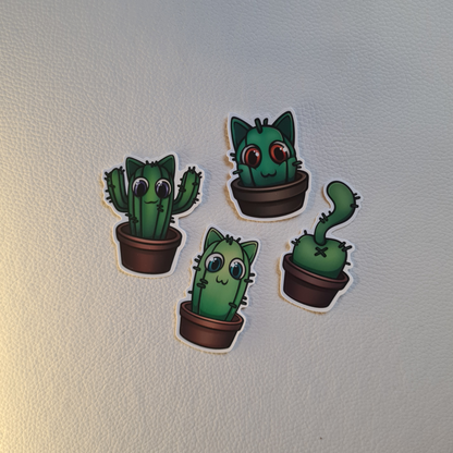 Sticker Paket - Katzen Kaktus
