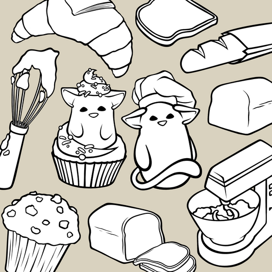 Back Paket - digitale Malvorlage