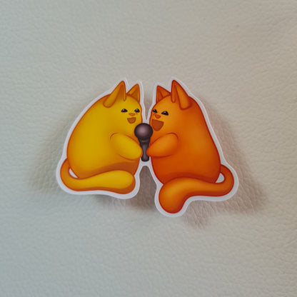 Bloob Katze Sticker - Purrfect Duet