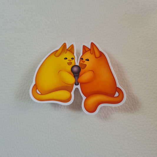 Bloob Katze Sticker - Purrfect Duet