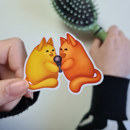 Bloob Katze Sticker - Purrfect Duet