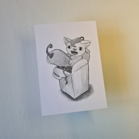 Kunstdruck - Hot Cat Box