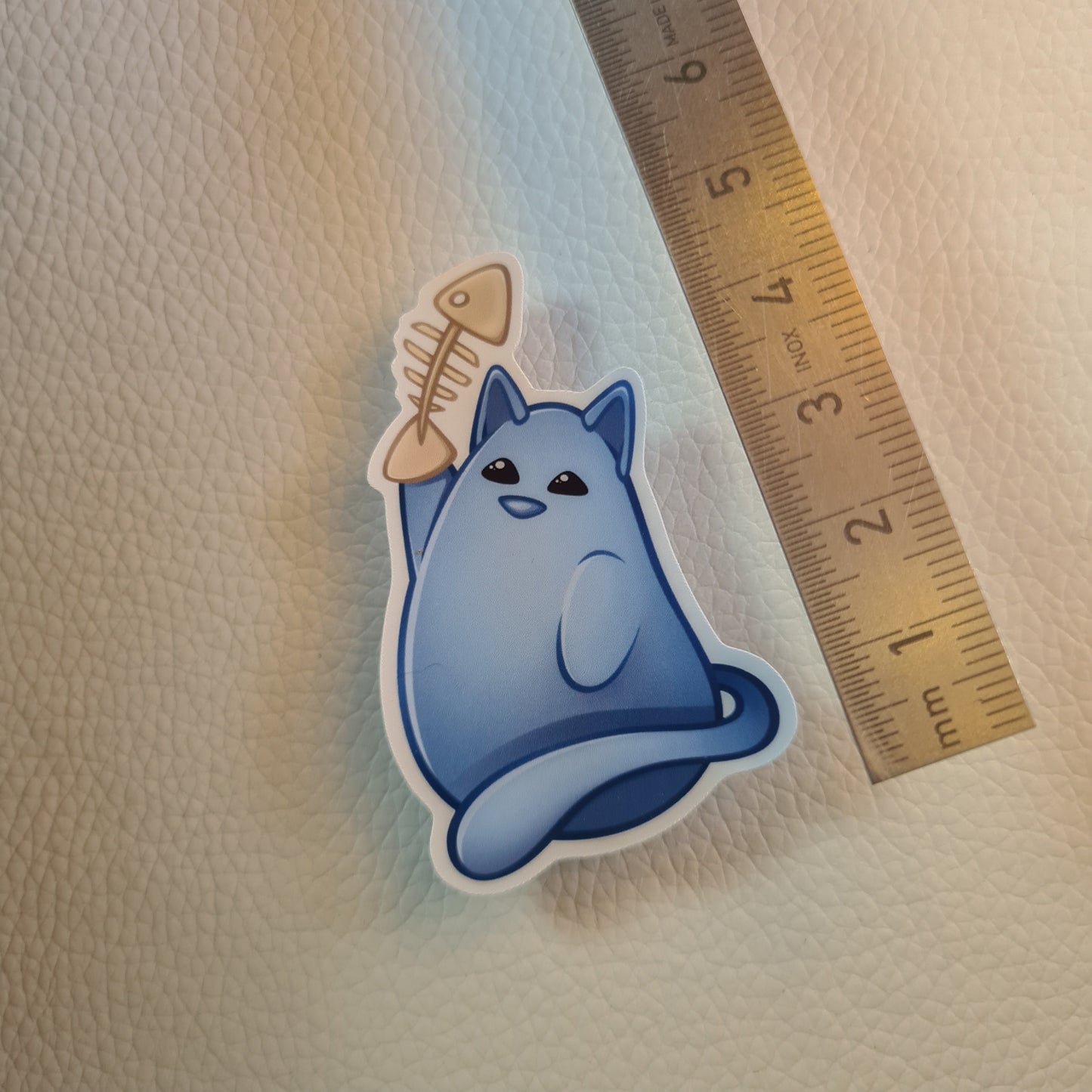 Bloob Katze Sticker - Fischgräten Sammler