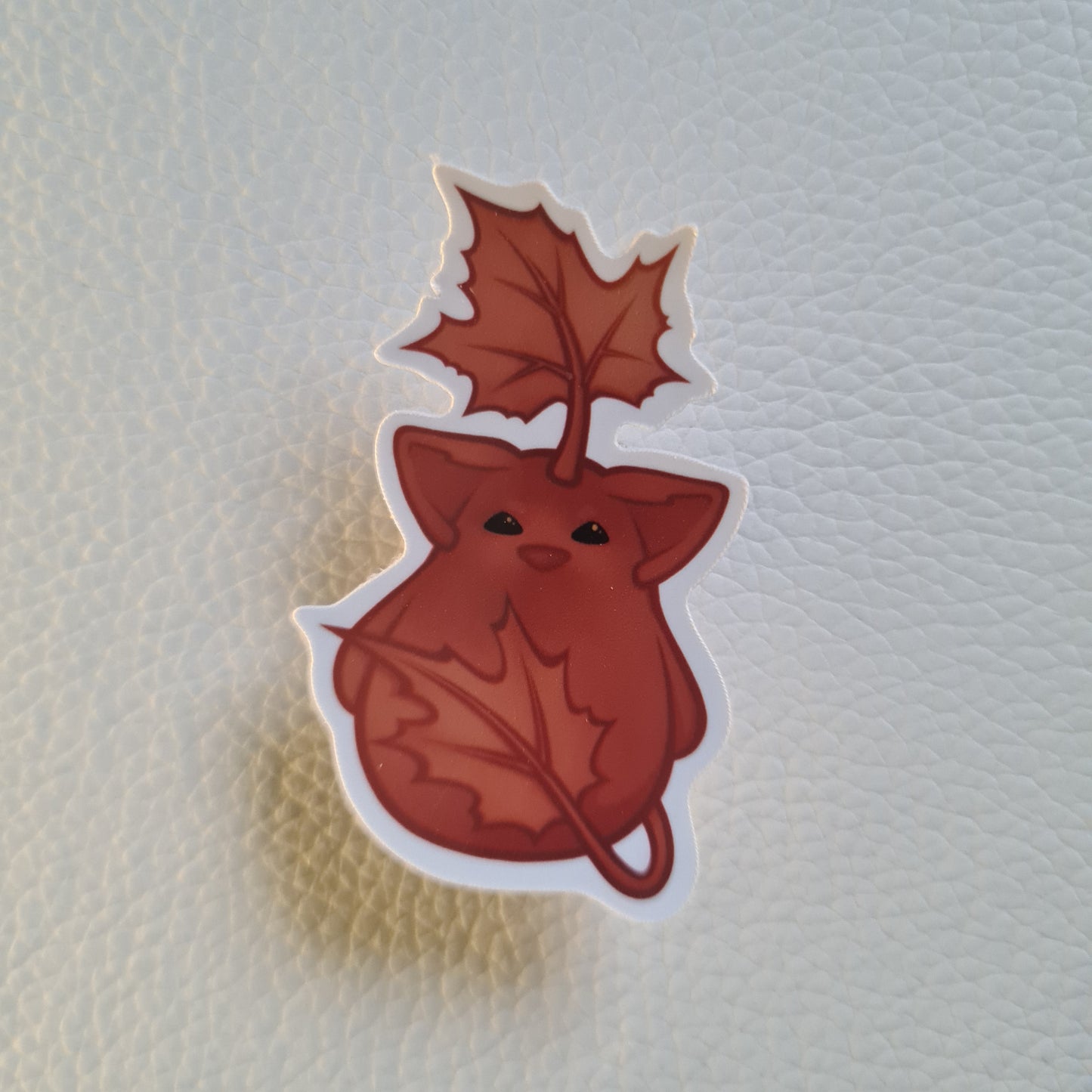 Bloob Katze Sticker - Ahorn Blatt
