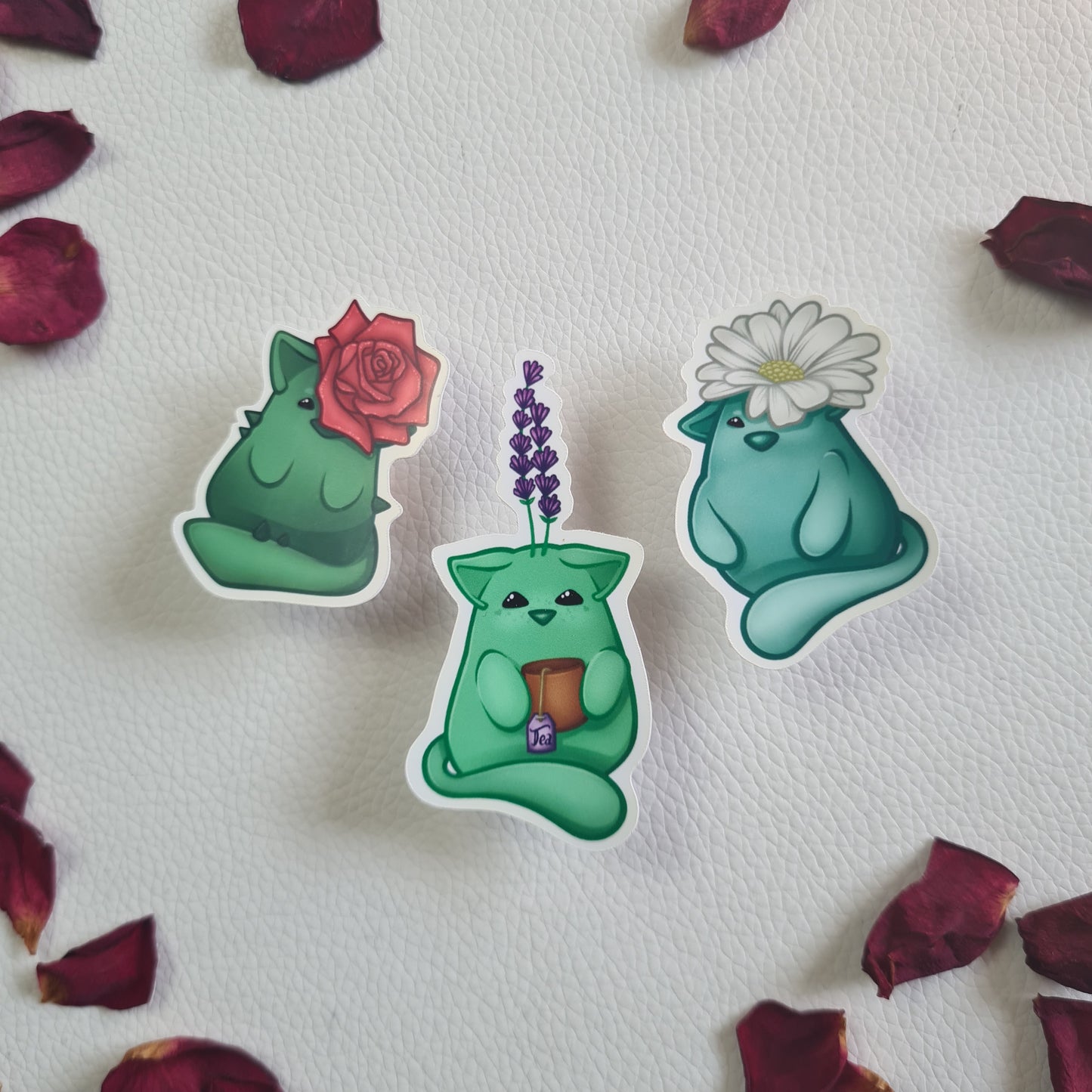 Sticker Paket - Blumen Bloob Katzen