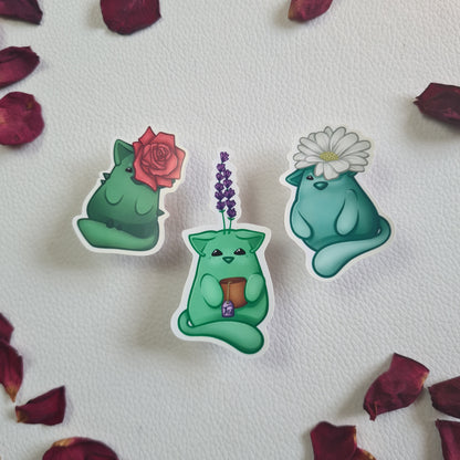 Sticker Paket - Blumen Bloob Katzen