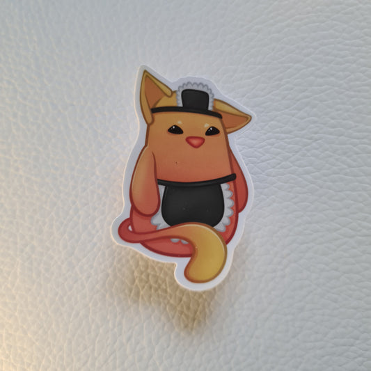 Bloob Katze Sticker - Putzen