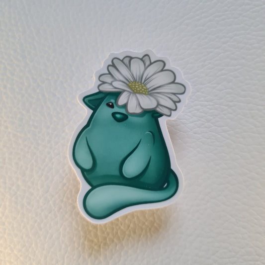 Bloob Katze Sticker -  Gänseblümchen
